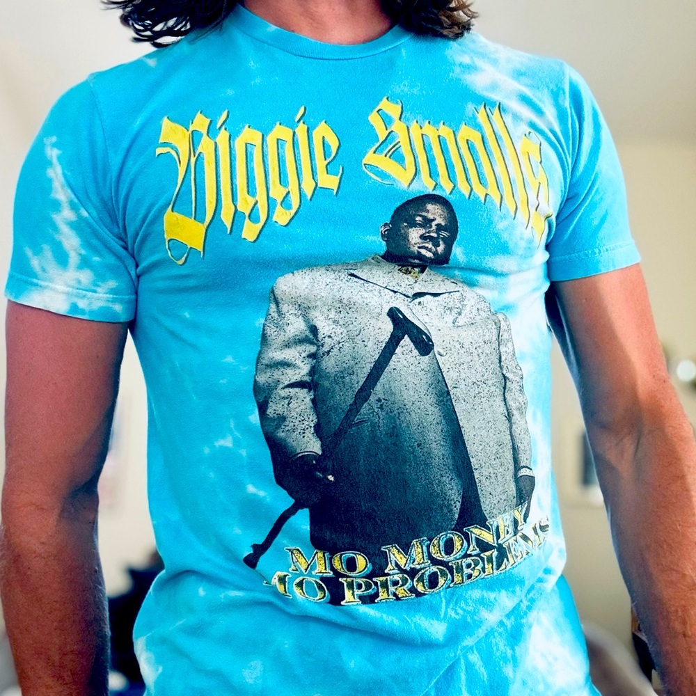Blue Graphic Tee with Iconic Print